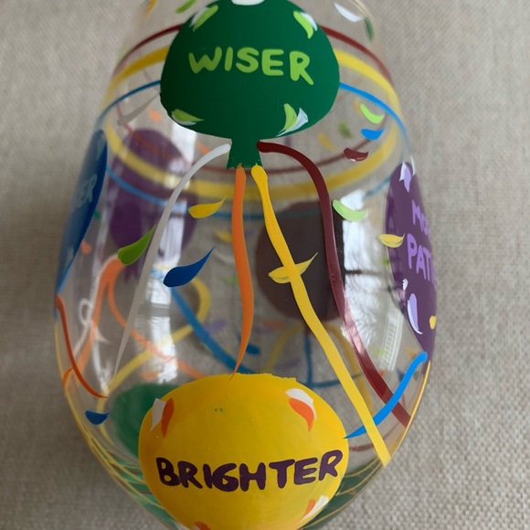 Lolita Colorful Birthday Wine Glass - Picture 5 of 8